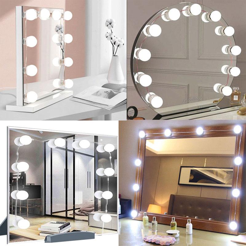 Vanity Light LED Bulbs for Makeup Mirror Stand || 10 Bulbs with 3 Light Modes - ROLLET